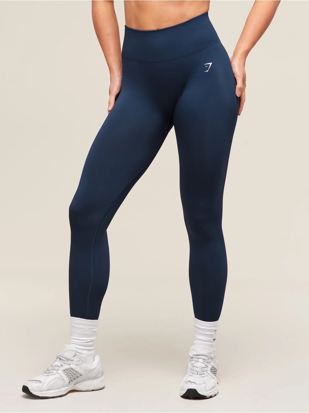 Gymshark High-Waist Navy Seamless Leggings